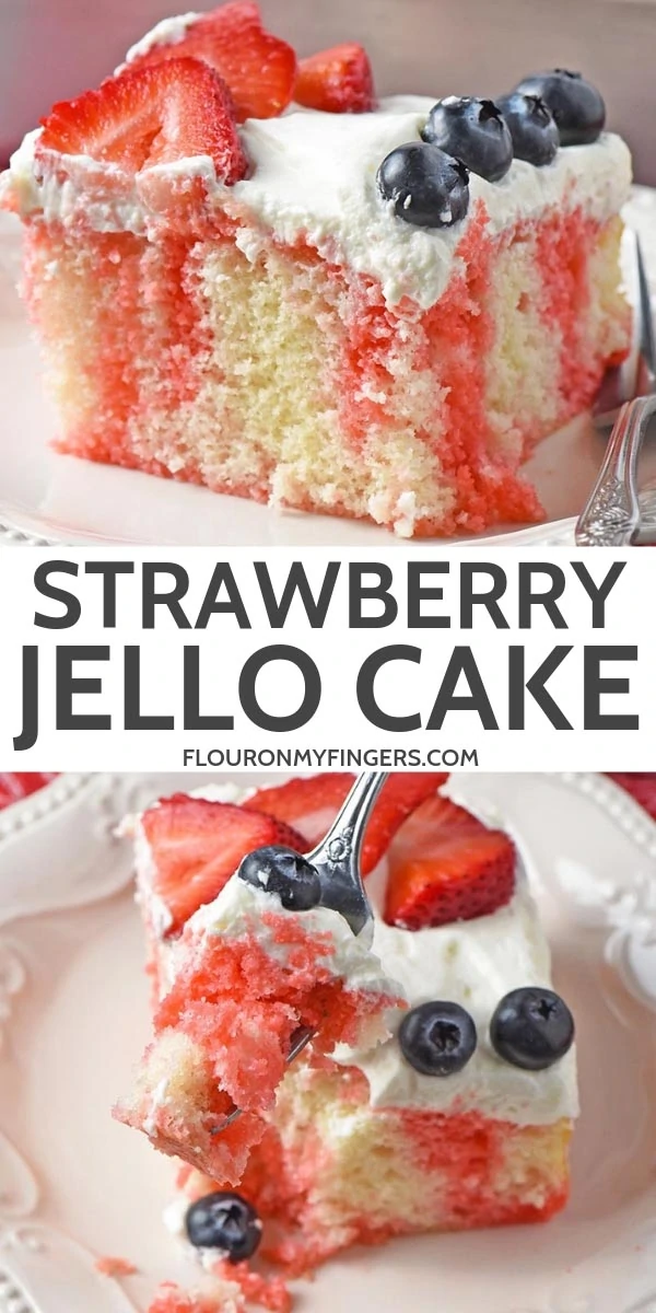 east strawberry Jello poke cake recipe