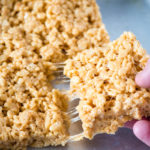 Soft and Chewy Peanut Butter Rice Krispie Treats