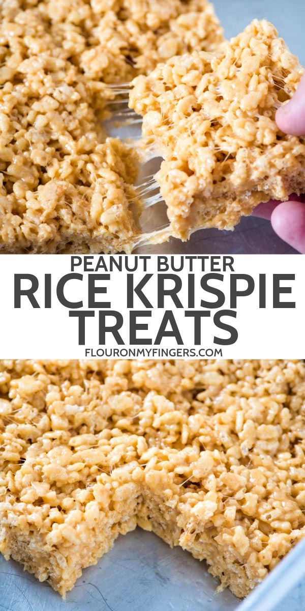 peanut butter Rice Krispie treats recipe