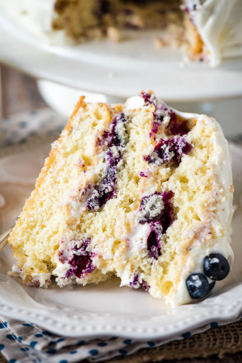 Lemon Blueberry Cake - Carlsbad Cravings