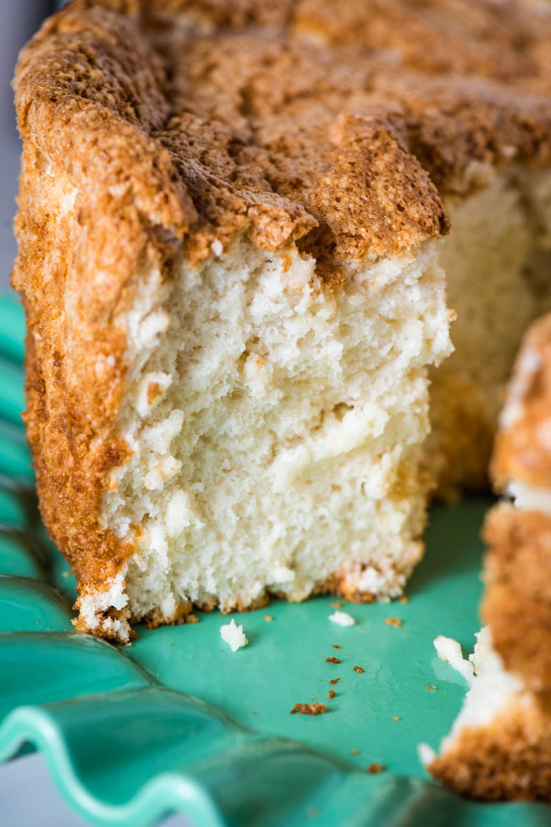 Easy Angel Food Cake From Scratch Flour On My Fingers