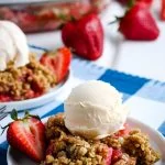 The Best Gluten-Free Strawberry Rhubarb Crisp