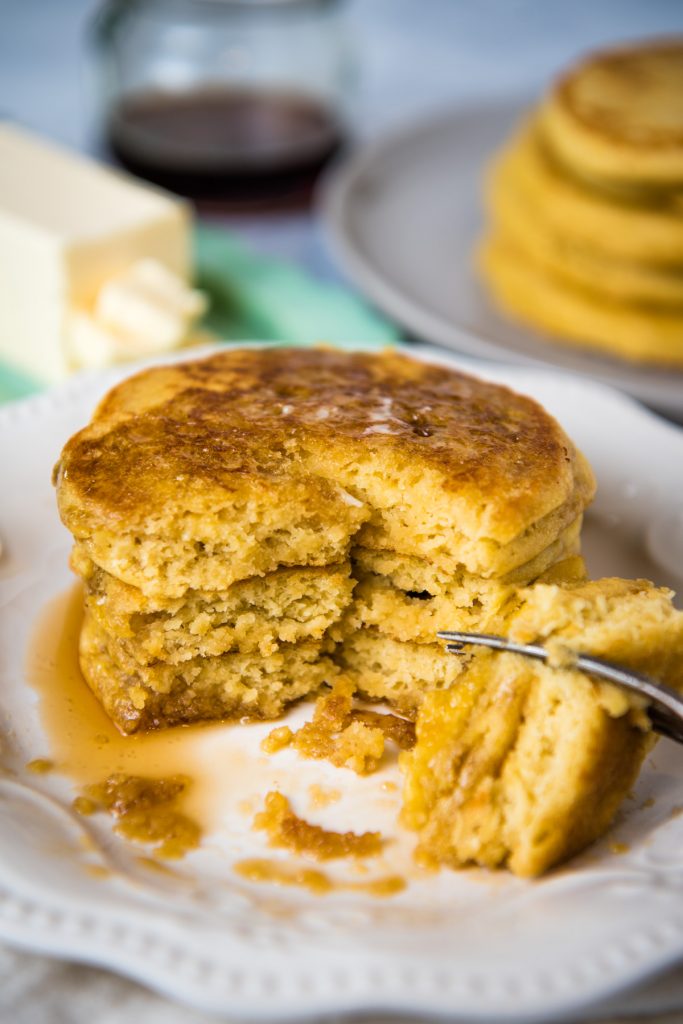 The Best GlutenFree American Pancakes Ever Flour on My Fingers